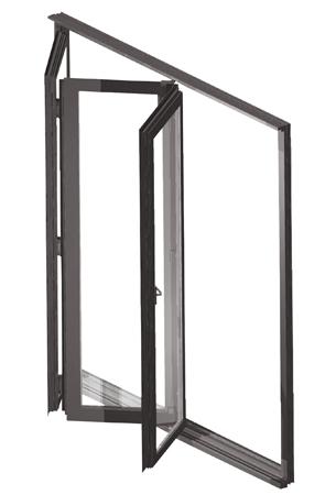 Porte accordéon aluminium